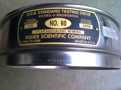 U.s.a. standard testing sieve no. 60 & no. 30 mesh
