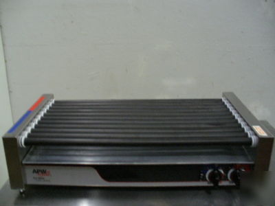 Used apw wyott hotrod hotdog grill hrs-50 hotdog roller