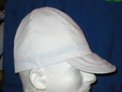 Welding biker hat hats cap caps clean room white