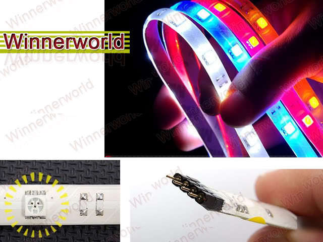 1M 100CM rgb flash 5050 smd led strip light + ir remote