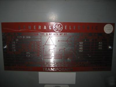 Ge transformer 150 kva 480/208Y/120 v 3 ph 150KVA 208 y