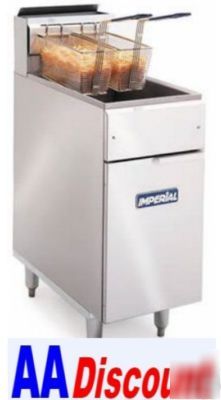 Imperial 40 lb gas fryer deep fat floor french ifs-40