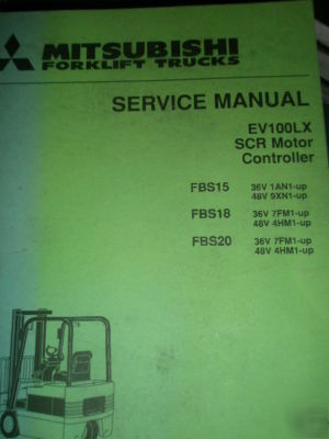 Mitsubishi forklift manual ev 100LS scr motor cont.