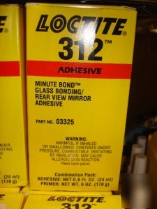 New 1-loctite glass bonding adhesive combo pk 312 03325 