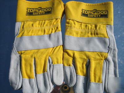 Work glove, gardening gloves,leather glove (qty 2 pair)