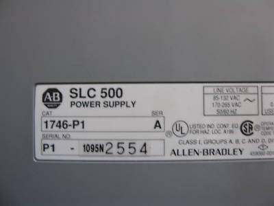 Allen bradley slc-503 rack w/io & devicenet modules