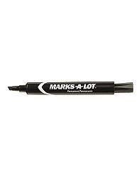Avery marks-a-lot permanent markers black~package of 24