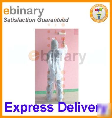 New 1 x disposable coveralls suit cover diy protective 