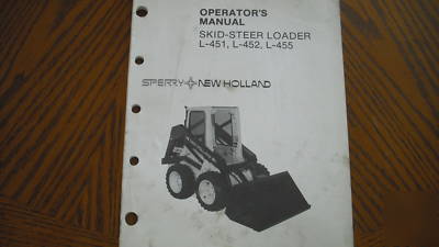 New holland L451 455 skid loader repair service manual 