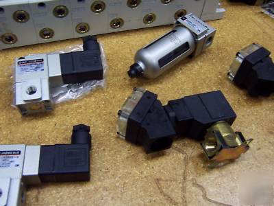 1 lot misc. smc pneumatic valves/ parts