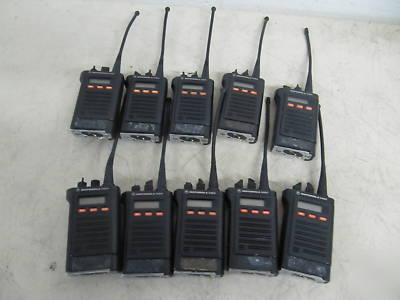 10 motorola saber handheld radios handie-talkies fm m