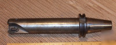 CAT40 holder 7-1/2 long carbide insert mill N418