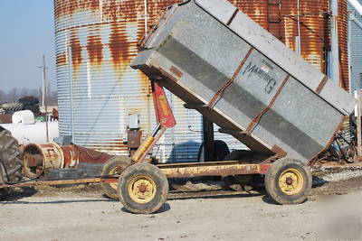 Flare bed dump barge wagon dirt rock grain firewood 