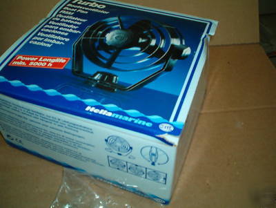 Hella marine 24V black 2SPD turbo fan for boats ,rv etc