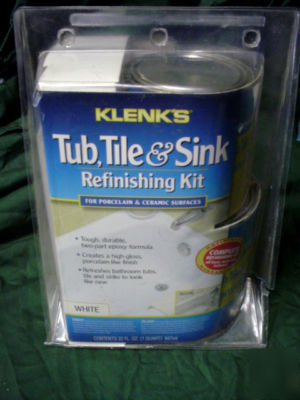 Klenk's tub tile & sink refinishing kit white