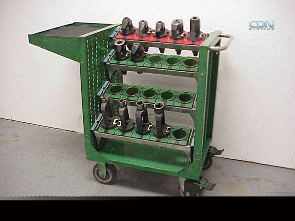 Lista cnc tool holder cart & 11 cat 50 tool holders