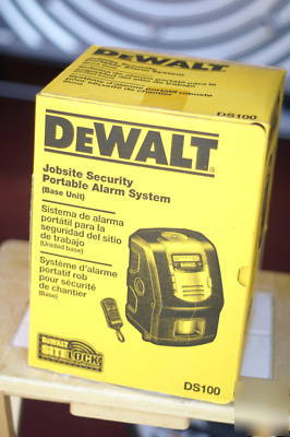 New dewalt DS100 security portablealarm system w/extra