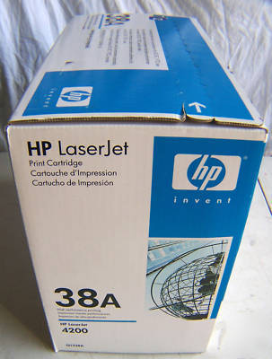 New genuine hp 38A toner cartridge Q1338A 