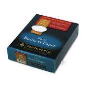 Plain white 20-lb. fine business paper - 25% cotton