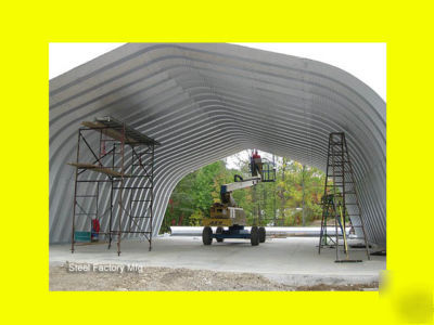 Steel factory metal tractor trailer storage building 