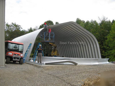 Steel factory metal tractor trailer storage building 