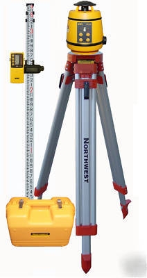 New northwest NRL200 laser-detector-tripod & grade rod 