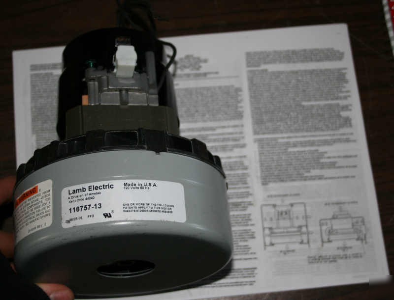 Ametek electric fan vacuum blower motor 2M266 116757-13