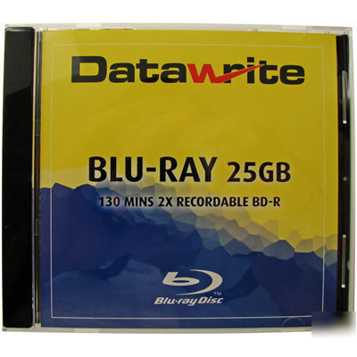Datawrite 2X blu-ray bdr 25GB disc single jewel case
