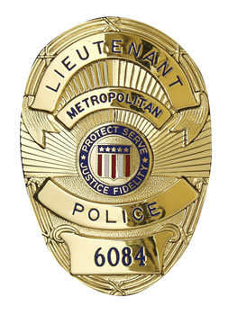 Metro police badge (lieutenant)