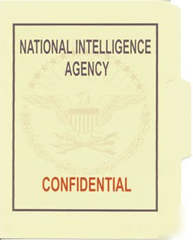 National intelligence file folder