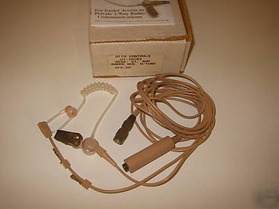 New otto three wire palm mic kit motorola saber beige - 