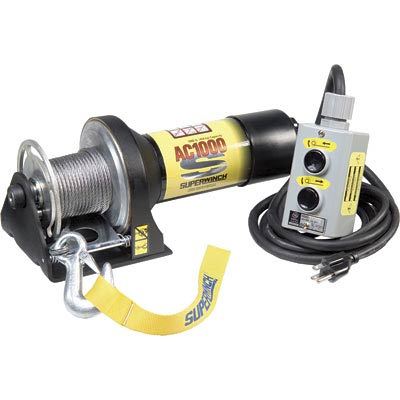 Superwinch 110V ac electric winch 1000 lb cap AC1000