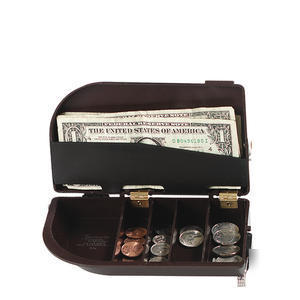 Carlisle black universal cash caddy money maid