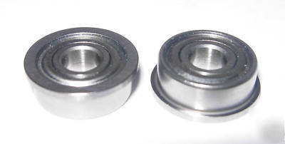 (10) SFR3-zz stainless flanged R3 bearings, 3/16