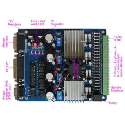 4 axis cnc TB6560 stepper motor driver board controller