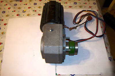 Bodine right angle gear motor 220 1 phase 8 rpm 