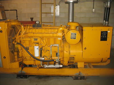 Caterpillar 165KW generator diesel slighty used