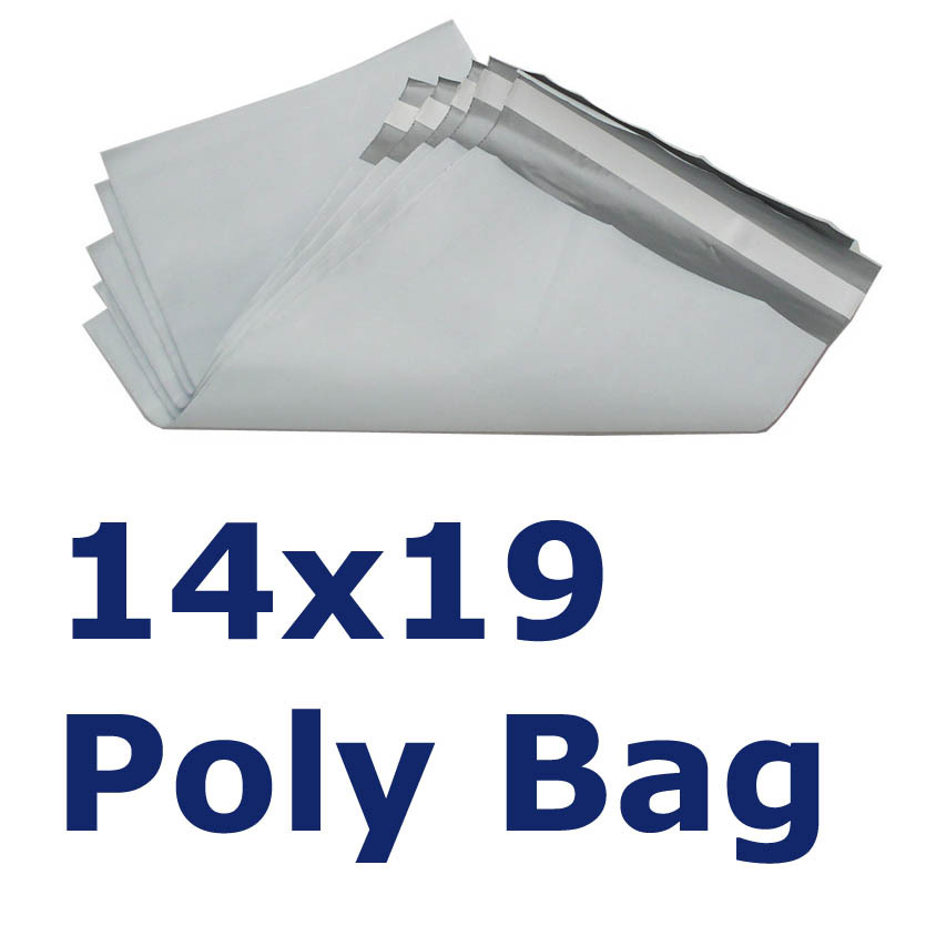 100 14.5X19 premium white poly mailers bags