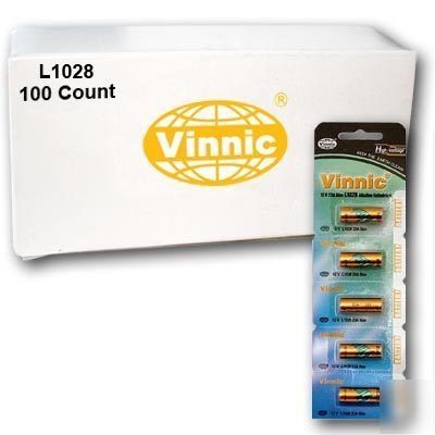 100 x vinnic A23, MN21, L1028 alkaline 12V battery