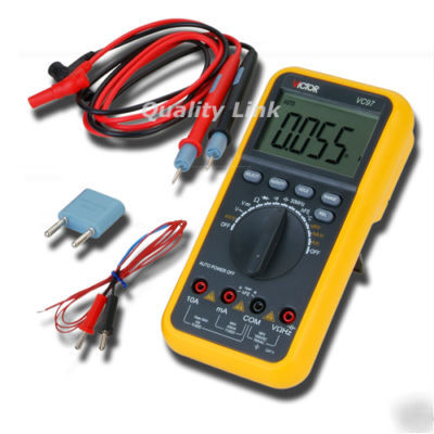 Digital multimeter tester thermometer voltmeter ac dc a