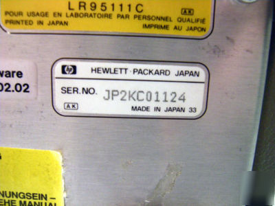 Hp agilent 4286A rf lcr meter *no test head included*