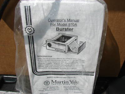 Martin yale 970A tabletop forms burster