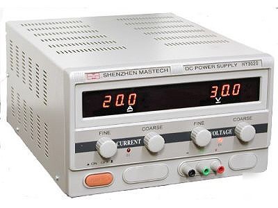 Mastech HY3020D dc power supply linear 0-30 v @ 0-20 a