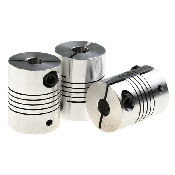 New 3 x aluminum flexible coupler for stepper motor 