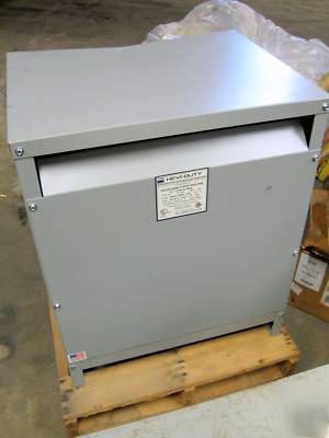 New 75 kva hevi-duty,240 to 208/120-3 phase transformer