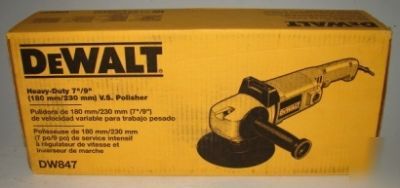 Dewalt DW847 buffer polisher sander w/attachments- now