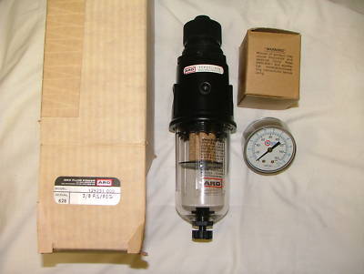 Aro piggyback filter/ air pressure regulator with gauge