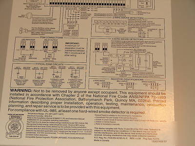 Dsc security PC5010 power 832 alarm control panel