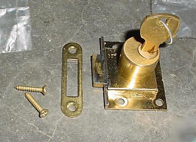 Lot of 4 - commercial drawer locks deadbolt w/keys