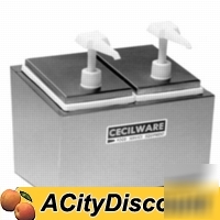 New cecilware condiment dispenser with 2 pumps
